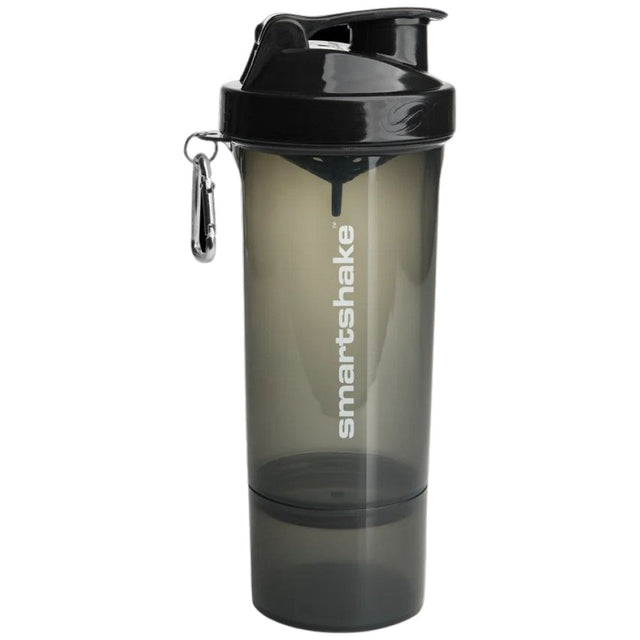 2Go Smart Shaker Slim | Gunsmoke Black - 500 мл  SmartShake - Nutra Best Bulgaria