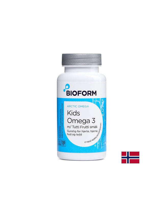 В подкрепа на имунитета, зрението и мозъчната функция - Омега-3 за деца, 214 mg х 60 капсули  Bioform - Nutra Best Bulgaria