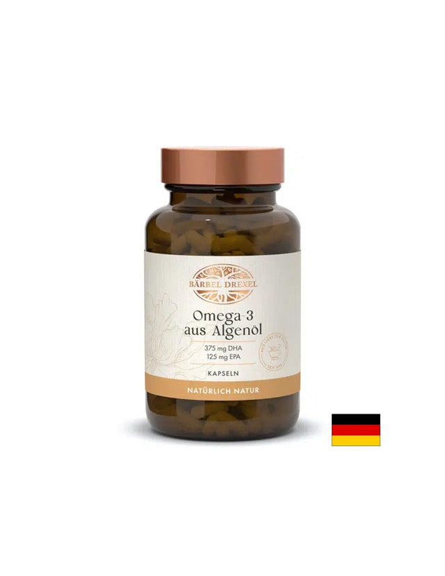 Омега-3 от водорасли (375 mg DHA/ 125 mg EPA) - За концентрация, зрение и здраво сърце, 500 mg х 30 капсули  Bärbel Drexel - Nutra Best Bulgaria