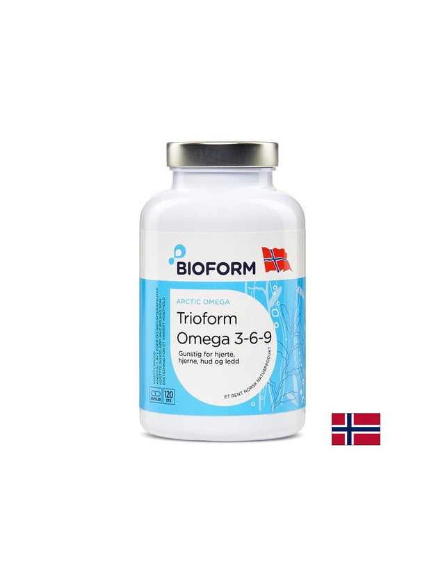 Омега 3-6-9 (oт рибено масло, норвежко тюленово масло и масло от вечерна иглика), 120 софтгел капсули  Bioform - Nutra Best Bulgaria