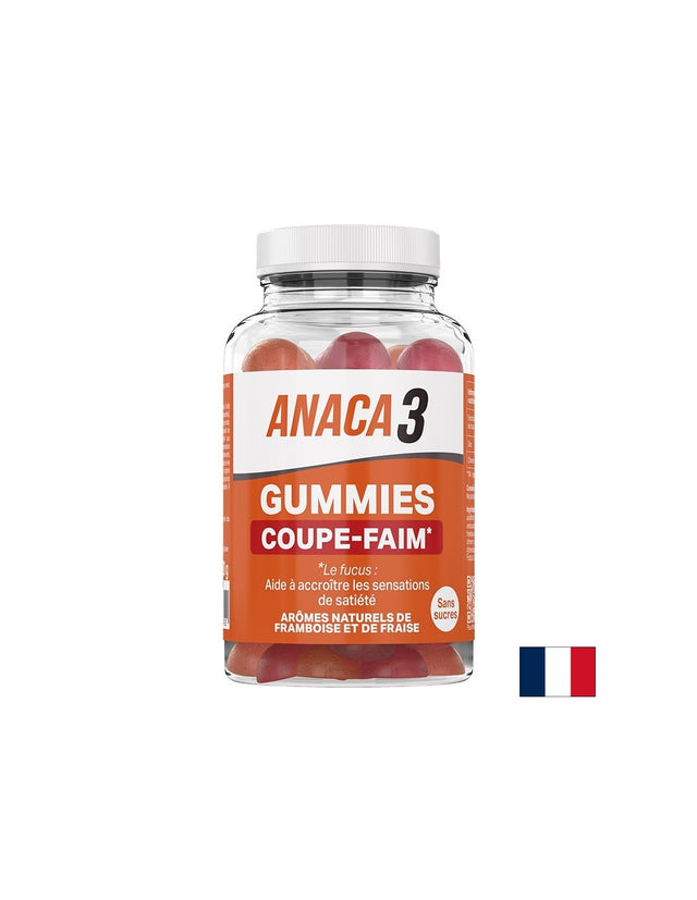 Формула за контрол на апетита Анака3 - С фукус, хром и цинк, 60 желирани таблетки с вкус на ягода и малина  Anaca3 - Nutra Best Bulgaria