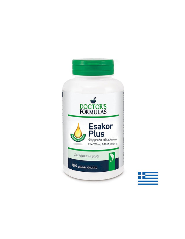 Омега-3 Формула - Esakor Plus, 180 софтгел капсули Doctor’s Formulas  Doctor’s Formulas - Nutra Best Bulgaria