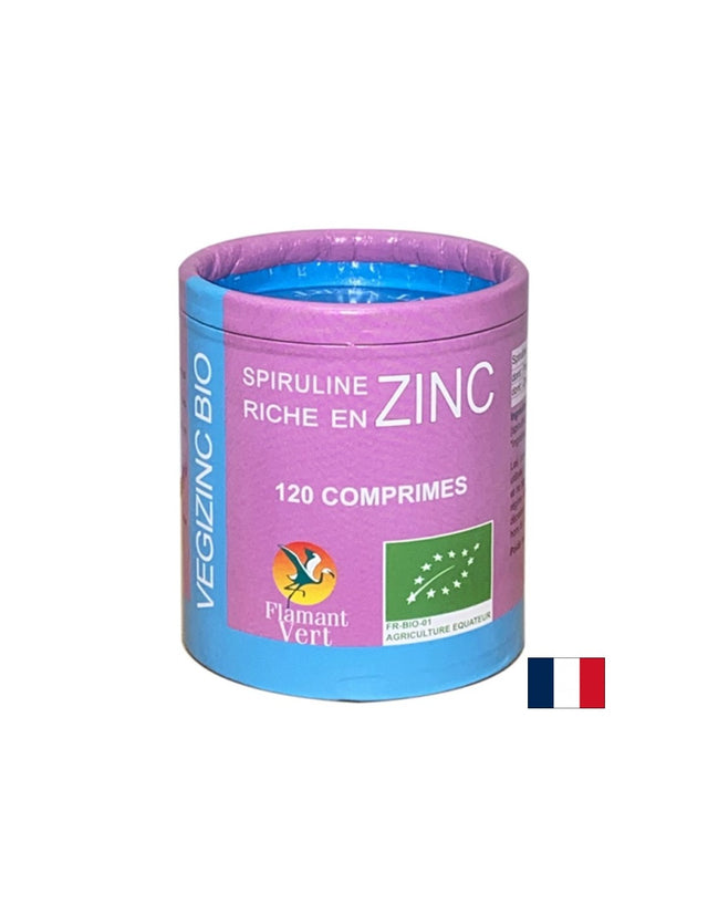 Имунитет - Цинк 3 mg (от спирулина Био), 120 таблетки  Flamant Vert - Nutra Best Bulgaria
