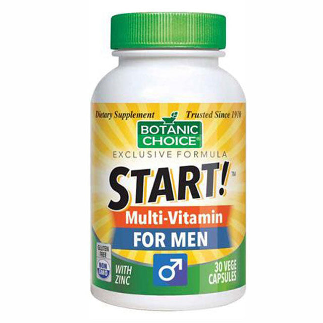 СТАРТ! Мултивитамини за мъже - 30 веге капсули  Botanic Choice - Nutra Best Bulgaria