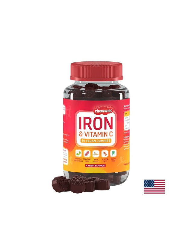 Анемия - Желязо + Витамин С Гъми, 30 желирани таблетки  Life Extension - Nutra Best Bulgaria