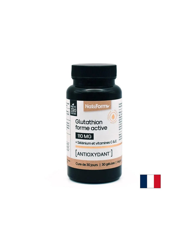 Мускулна сила и антиейджинт - Глутатион (с витамин С, Е и селен), 30 капсули  Nat&Form - Nutra Best Bulgaria