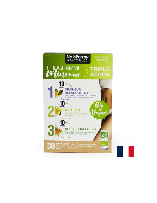 Програма за отслабване в три фази, 30 ампули  Nat&Form - Nutra Best Bulgaria