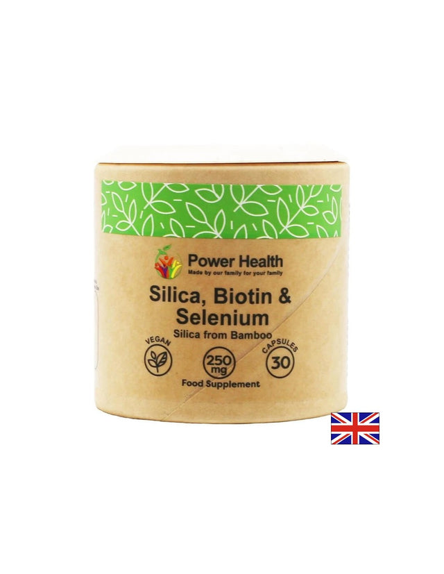 Коса, кожа и нокти - Силиций, Биотин и Селен, 30 капсули  Power Health - Nutra Best Bulgaria