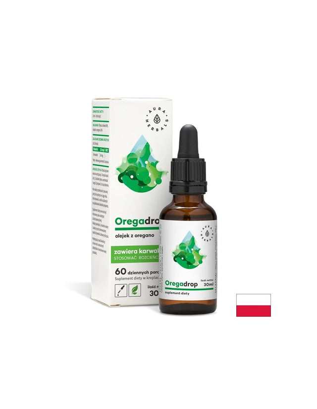 Подпомага стомашно-чревния тракт и дихателната система - Риган (масло), 30 ml капки  Aura Herbals  Aura Herbals - Nutra Best Bulgaria