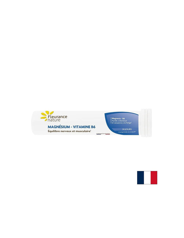 Мускулна, сърдечна и нервна система - Магнезий (карбонат) 300 mg + Витамин В6 2 mg, 20 таблетки - Nutra Best