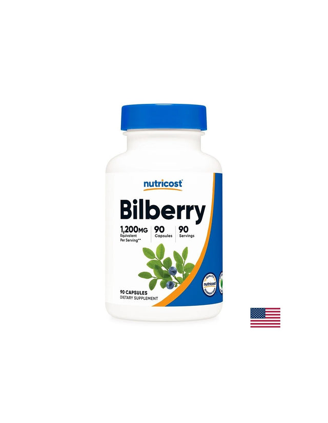 Зрение - Черна боровинка, 300 mg x 90 капсули  Nutricost - Nutra Best Bulgaria