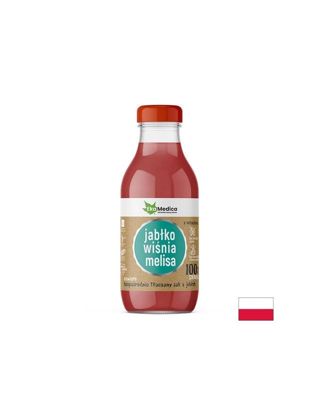 Ябълка + Вишна + Маточина – Срещу стрес и отпадналост, сок 300 ml  Ekamedica - Nutra Best Bulgaria