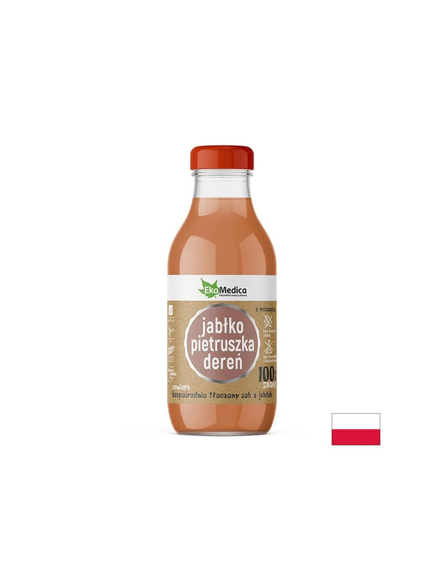 Ябълка + Магданоз + Дрян – За имунитет и детокс, сок 300 ml  Ekamedica - Nutra Best Bulgaria