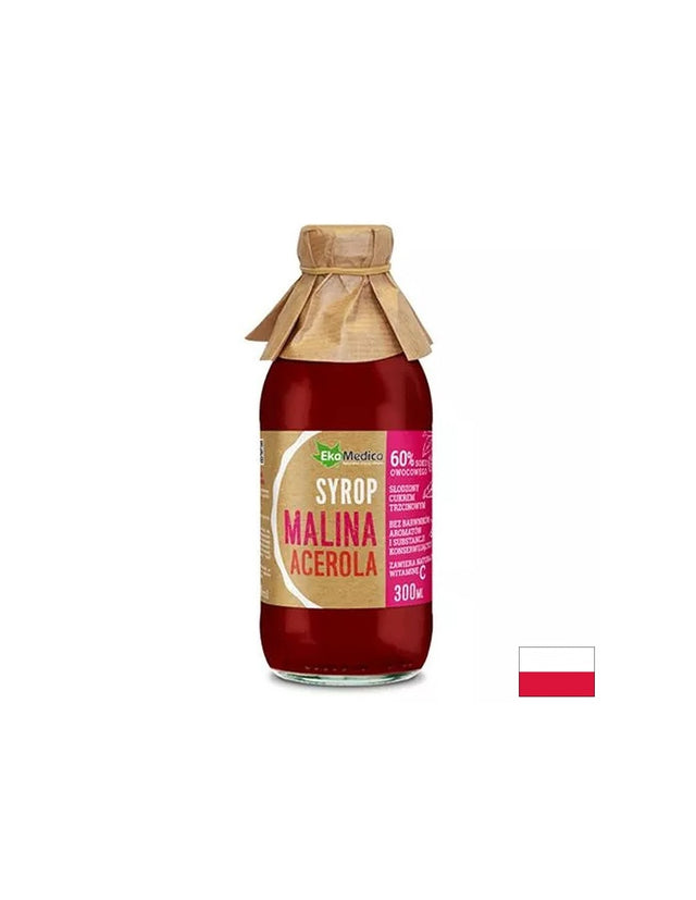 Сироп Малина + Ацерола - Силен имунитет, 300 ml  Ekamedica - Nutra Best Bulgaria