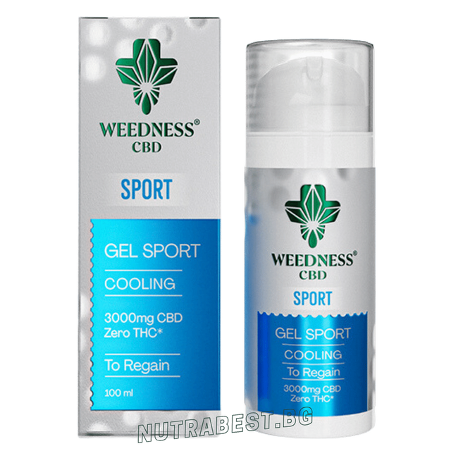 Спортен охлаждащ гел 3000mg СБД | 0% THC (100ml)  Weedness СБД  Weedness - Nutra Best Bulgaria