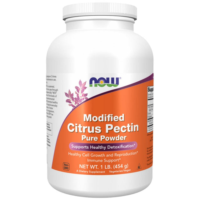 Modified Citrus Pectin Powder | PectaSol-C® - 454 грама  NOW Foods - Nutra Best Bulgaria