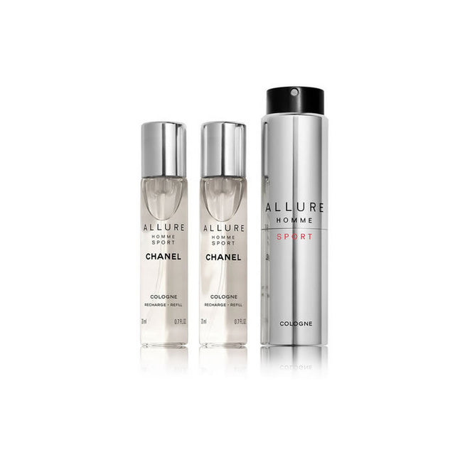 Chanel Allure Homme Sport Travel Spray Rechargeable Set 3 Pieces - Nutra Best Bulgaria