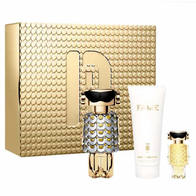 Paco Rabanne Fame Eau De Perfume Spray 80ml Set 3 Pieces - Nutra Best Bulgaria