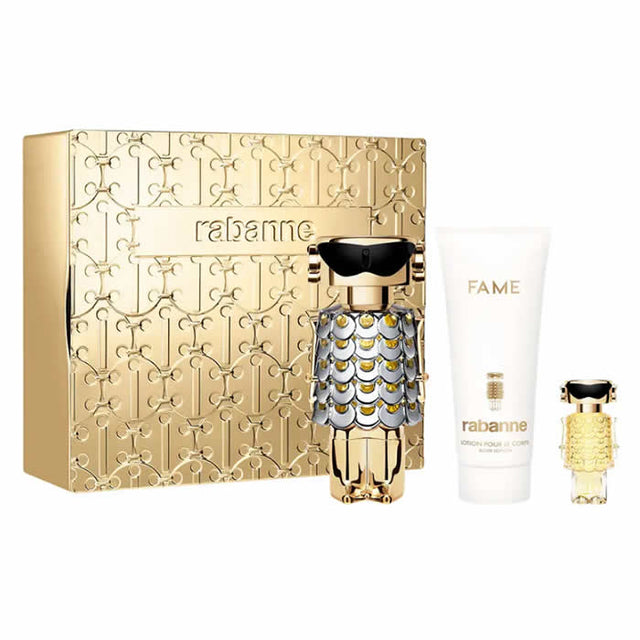 Paco Rabanne Fame Eau De Perfume Spray 80ml Set 3 Pieces - Nutra Best Bulgaria