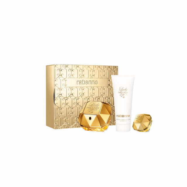Paco Rabanne Lady Million Eau De Perfume Spray 80ml Set 3 Pieces - Nutra Best Bulgaria