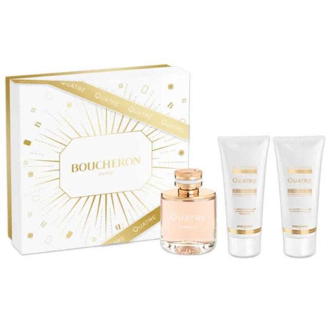 Boucheron Quatre Femme Eau De Parfum Spray 100ml Set 3 Pieces - Nutra Best Bulgaria