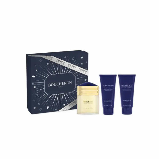 Boucheron Homme Eau De Parfum Spray 100ml Set 3 Pieces - Nutra Best Bulgaria