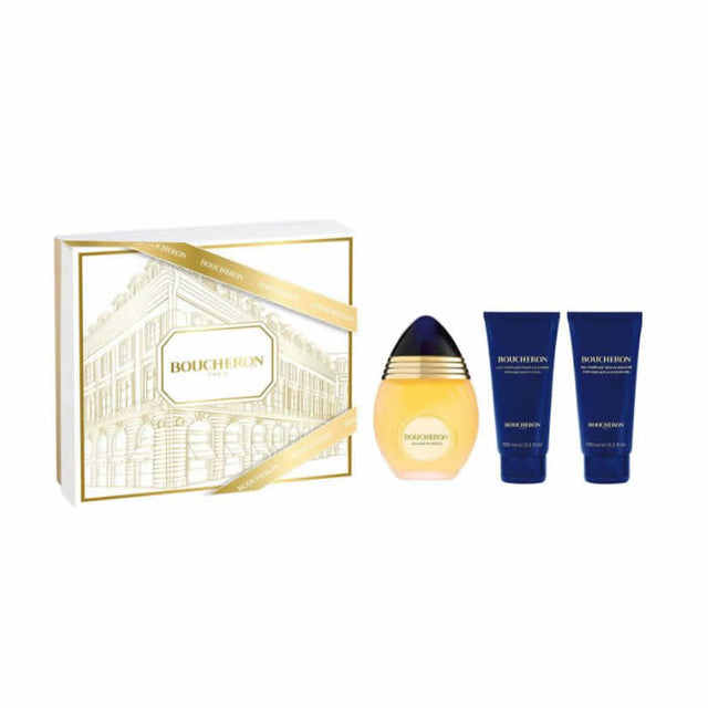 Boucheron Eau De Parfum Spray 100ml Set 3 Pieces - Nutra Best Bulgaria