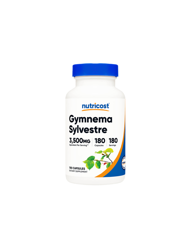 Диабет и кръвна захар - Гимнема, 3500 mg/180 капсули, 180 дози Nutricost  Nutricost - Nutra Best Bulgaria