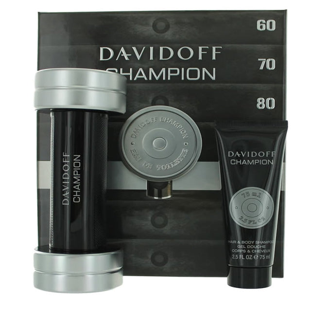 Davidoff Champion Eau De Toilette Spray 90ml Set 2 Pieces - Nutra Best Bulgaria