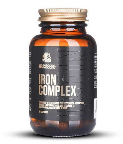 GRASSBERG Iron Complex  60 Caps - Nutra Best Bulgaria