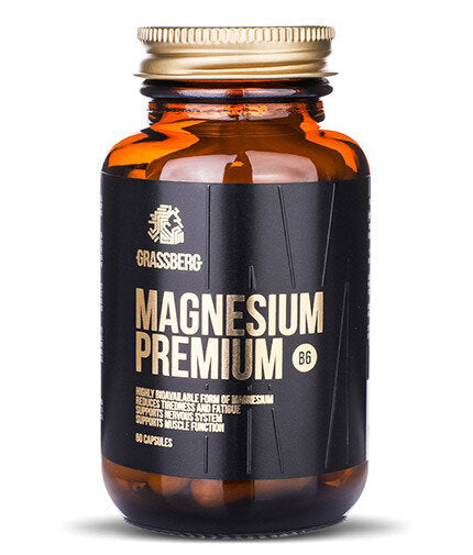 GRASSBERG Magnesium Premium B6  60 Caps - Nutra Best Bulgaria