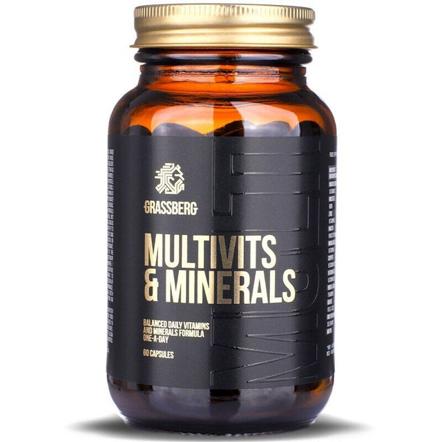 GRASSBERG Multivits & Minerals (90 капсули) - Nutra Best Bulgaria