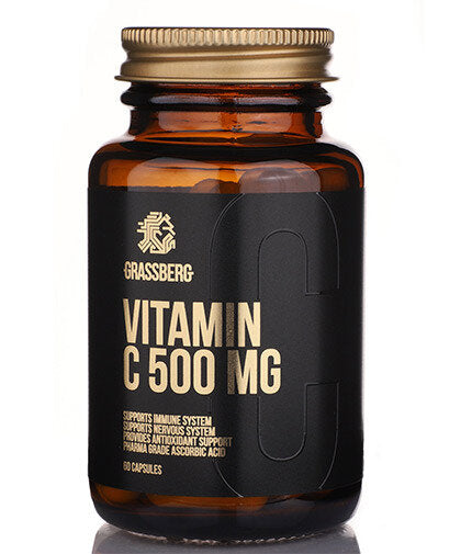 GRASSBERG Vitamin C 500mg / 60 Caps - Nutra Best Bulgaria
