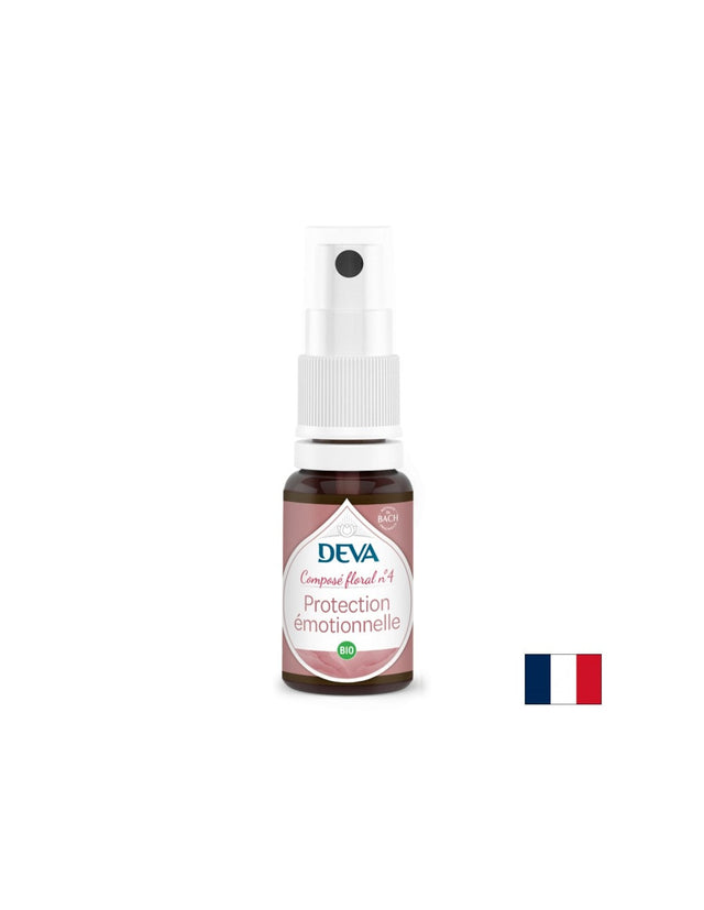 Емоционална защита, цветни есенции по метода на Бах №4, спрей, 15 ml  DEVA - Nutra Best Bulgaria