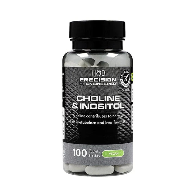 Холин и Инозитол (Витамин В4 + В8) (Choline Inositol) 100 таблетки, H&B  Holland & Barrett - Nutra Best Bulgaria