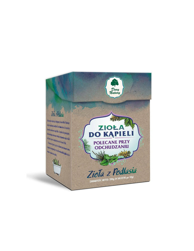 Ароматни билки за вана - Редукция на теглото, 4 сашета x 50 g  Dary Natury - Nutra Best Bulgaria