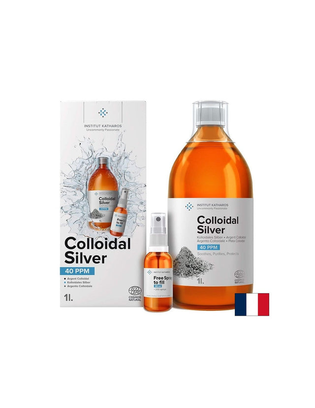 Колоидно сребро 40 PPM, 1000 ml  Institut Katharos - Nutra Best Bulgaria