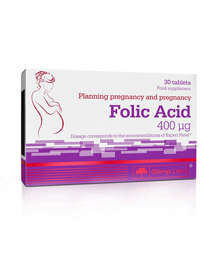 Фолиева Киселина 400 мкг / Folic Acid - 30 таблетки OLIMP  Olimp - Nutra Best Bulgaria