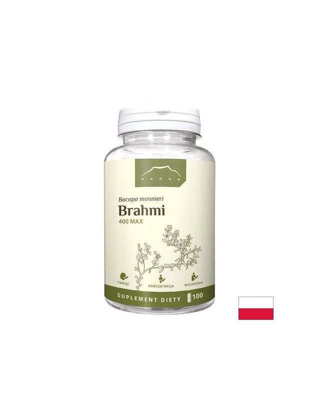 Памет и концентрация - Брахми, 400 mg х 100 капсули  Nanga - Nutra Best Bulgaria