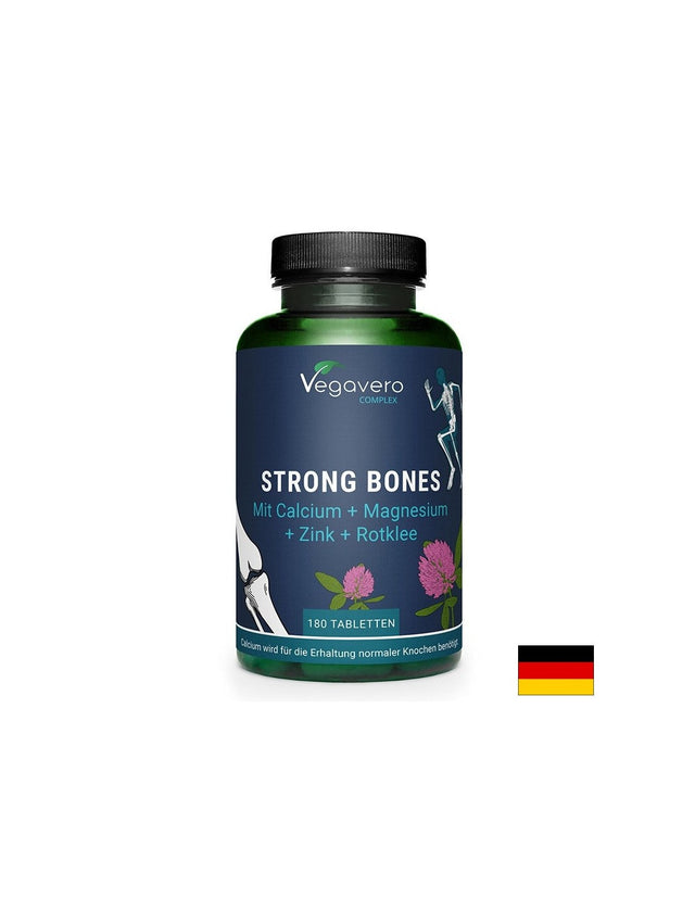 Калций 400 mg + Магнезий 150 mg + Цинк + Червена детелина – Формула за здрави кости, 180 таблетки - Nutra Best