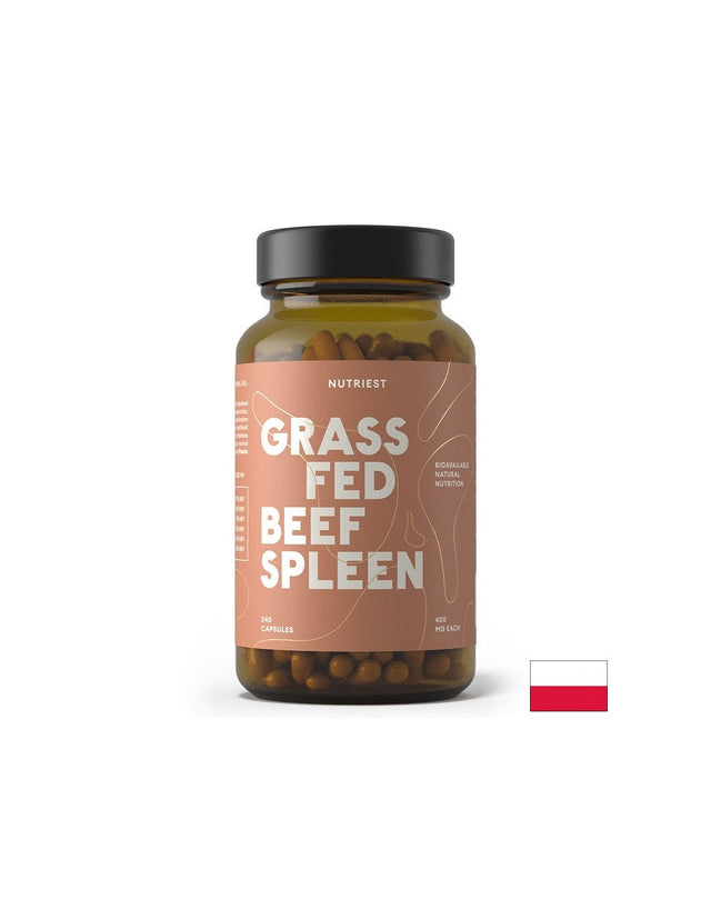 Анемия - Говежди далак + черен дроб, 400 mg х 240 капсули  Nutriest - Nutra Best Bulgaria