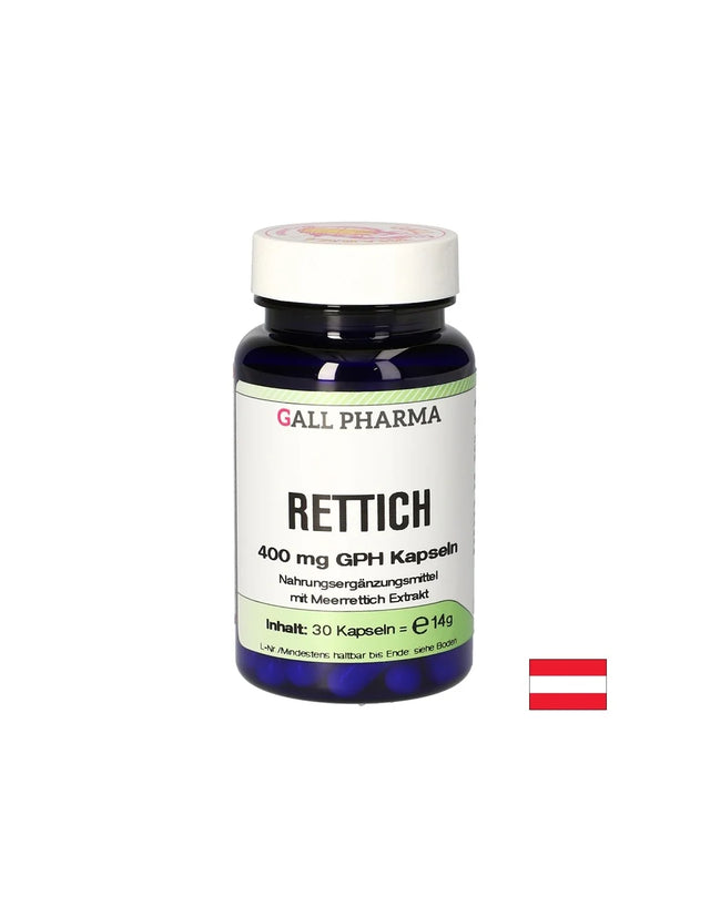 Имунна и дихателна системи - Хрян, 400 mg х 30 капсули  Gall Pharma - Nutra Best Bulgaria