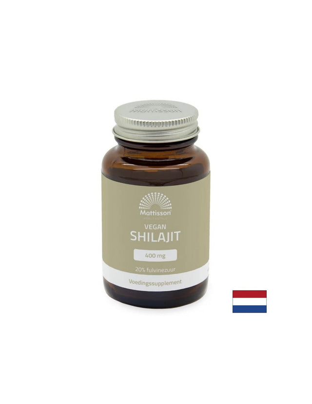 Шилажит - Енергия, издръжливост и клетъчно възстановяване, 400 mg х 60 капсули  Mattisson Healthstyle - Nutra Best Bulgaria