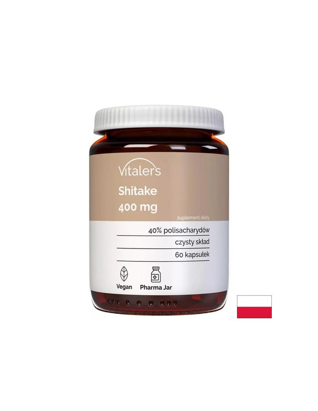 Шийтаке – Имунна защита и клетъчно здраве, 400 mg, 60 капсули  Vitaler's - Nutra Best Bulgaria