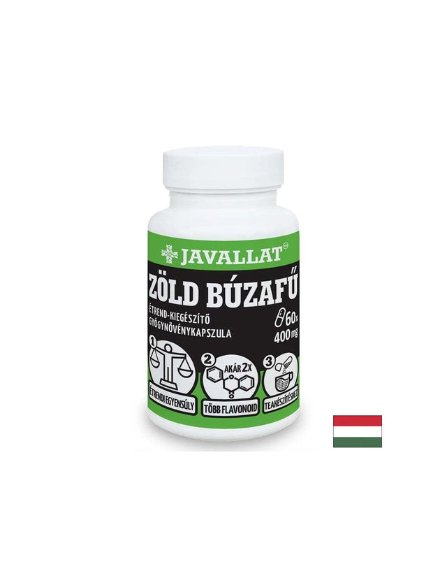 Черен дроб и добро храносмилане - Пшенична трева, 400 mg x 60 капсули  Javallat - Nutra Best Bulgaria