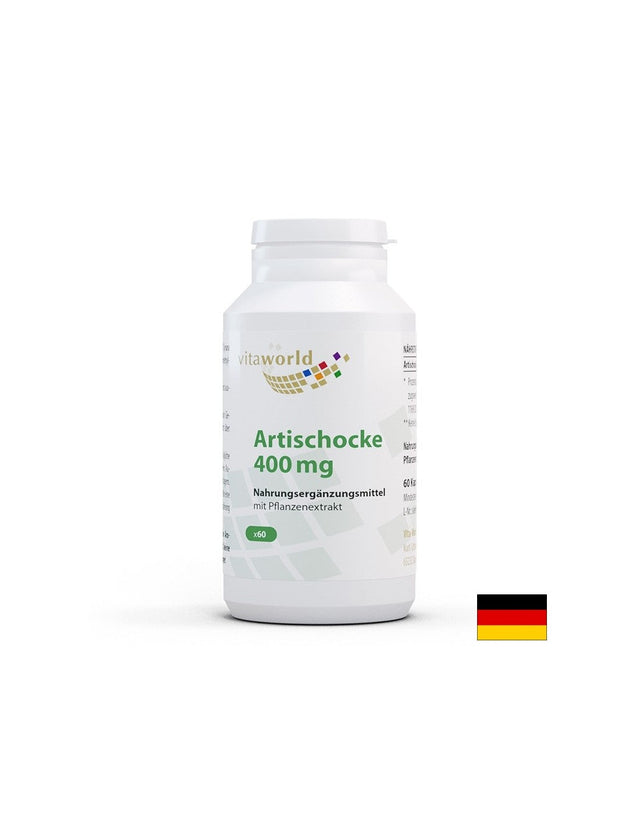 Черен дроб и жлъчка - Артишок, 400 mg x 60 капсули  Vita World - Nutra Best Bulgaria