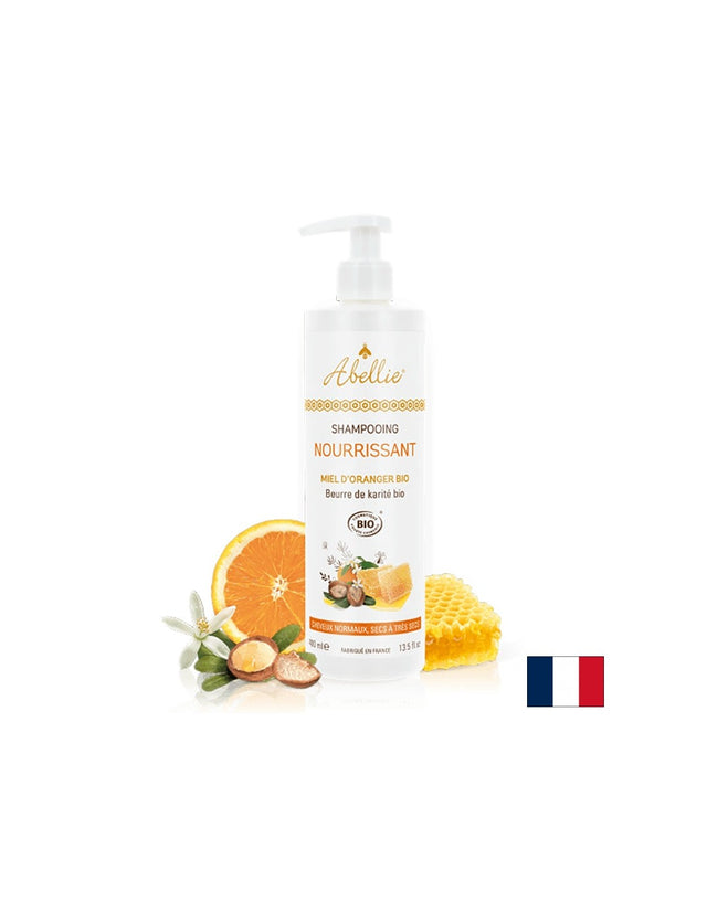 Подхранващ шампоан с мед от портокалов цвят и масло от ший, 400 ml  Famille Mary - Nutra Best Bulgaria