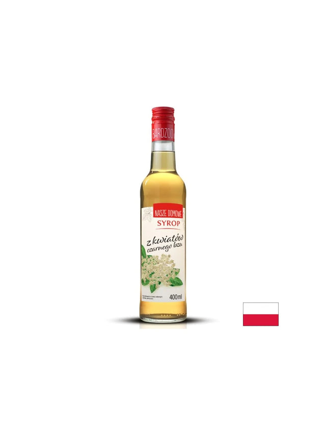 Домашен сироп от цвят на черен бъз, 400 ml  Premium Rosa - Nutra Best Bulgaria