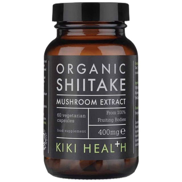 Shiitake Extract Organic 400 mg - 60 капсули  KIKI Health - Nutra Best Bulgaria