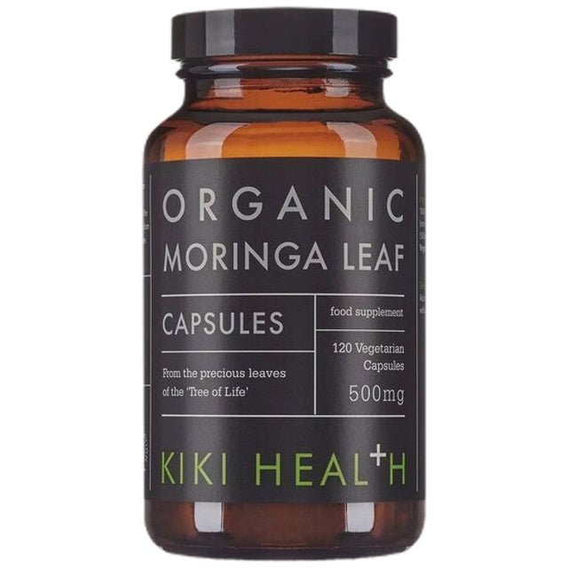 Moringa Leaf Organic 500 mg - 120 капсули  KIKI Health - Nutra Best Bulgaria
